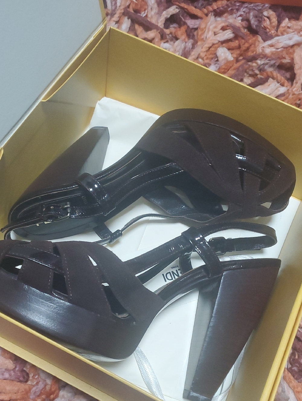 Fendi Heels Brown NEW - Picture 16 of 16